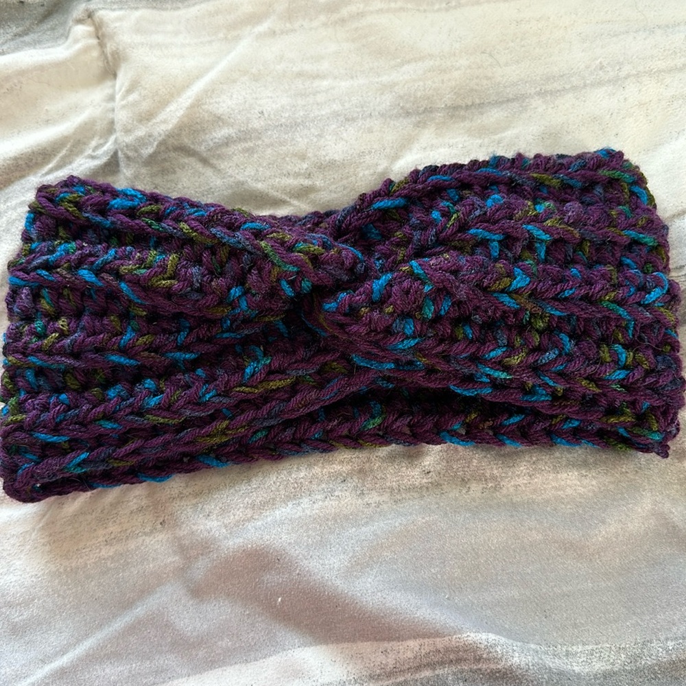 Crochet Twist Ribbed Headband ear warmer, Chunky, Holiday gift